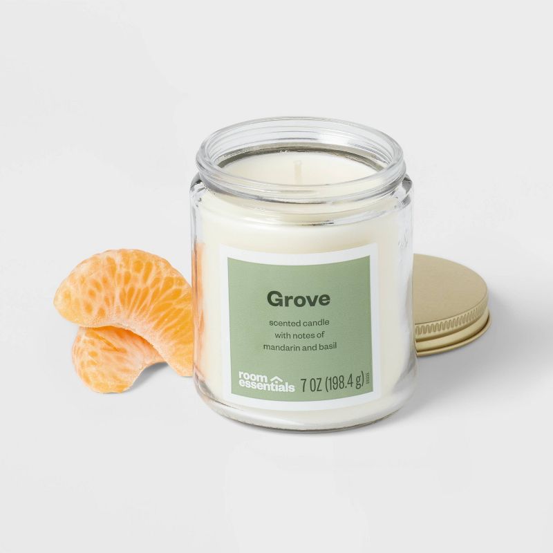 7oz Glass Jar Grove Candle with Lid - Room Essentials&#8482;, 4 of 5