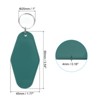 Unique Bargains Blank Vintage Motel Keychain for DIY Ornament Luggage Labels - 2 of 4