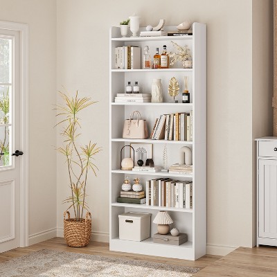 Yaheetech Modern 7-layer Wooden Open Shelf Bookshelf for Office, Living Room