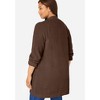 Woman Within Plus Size Button-Front Shaker Cardigan - 3 of 4