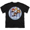 Boys' Short Sleeve Harry Potter Chibi Trio Flying On Broomsticks T-Shirt - 2 of 4
