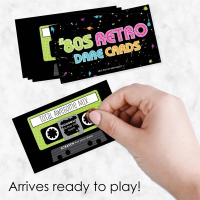 Big Dot Of Happiness 80's Retro Scratch-Off Dare Cards - 22 Count Party Game For 1980s Themed Parties & Events - View #12