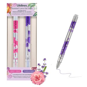 Lifelines 2pk Scented Lava Pens Pink/Purple - 1 of 4