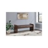 Meridian Furniture,Sonia Velour Fur Fabric Bench - 2 of 4