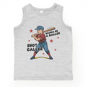 The Juniper Shop Wanna Be A Baller Shot Caller Youth Tank Top - 1 of 4