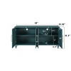 63'' Rustic Sideboard Buffet with Floral Carved Doors and Adjustable Shelves for Entryway or Living Room-Baofuwish - 4 of 4