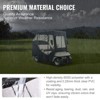 VEVOR Golf Cart Enclosure, 600D Polyester Driving Enclosure with 4-Sided Transparent Windows, 2 Passenger Club Car Covers Universal Fits - 4 of 4