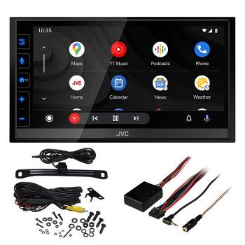 JVC KW-M780BT 6.8" Digital Media Receiver, Compatible With Apple CarPlay / Android Auto with Back Up Camera and Steering Wheel Interface
