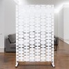 Vynxaria 48"L x 76"H Metal Privacy Screen Indoor/Outdoor Use, Weather Resistant, Elegant Design with Easy Setup - 3 of 4