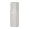 Modern Ceramic Vase - Unique Sculptural Design - Matte Ribbed Finish - Decorative Accent for Home, Office, Bedroom & Living Room - 6" White - 4 of 4