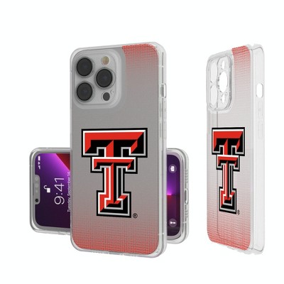 Keyscaper Texas Tech Red Raiders Linen Clear Cell Phone Case for iPhone 14 Plus