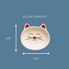Park Life Designs 1c Oscar Dishes Cat Bowl - Cream - 3 of 4