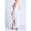 ELOQUII Women's Plus Size Sweater Dress With Open Stitch & Cutouts - 3 of 4