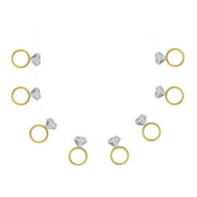 60" Engagement Ring Banner Gold - Spritz&#8482;