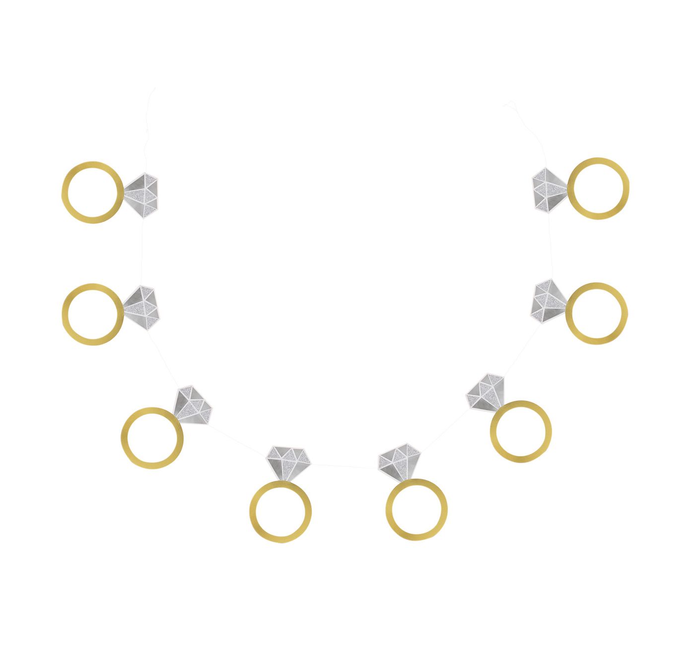 60" Engagement Ring Banner Gold - Spritz™ - image 1 of 1