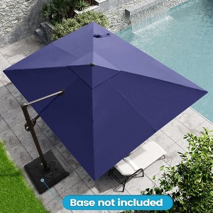 Crestlive Products 9x11FT Cantilever Umbrella UV30+ Outdoor 360 Degree Rotation Offset Umbrella 6 Heights Adjustable Cantilever Patio Umbrella - 1 of 4