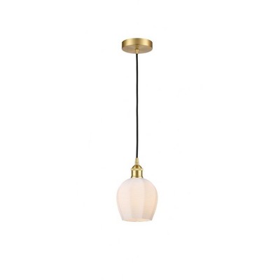Norfolk - 1 Light Cord Hung Mini Pendant In Industrial Style-9.63 Inches Tall and 5.75 Inches Wide