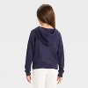 Girls' 4th of July Flag Sweater - Cat & Jack™ Navy Blue - 3 of 4