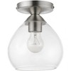 Livex Lighting Catania 1 - Light Semi-Flush Mount in  Brushed Nickel - 3 of 3