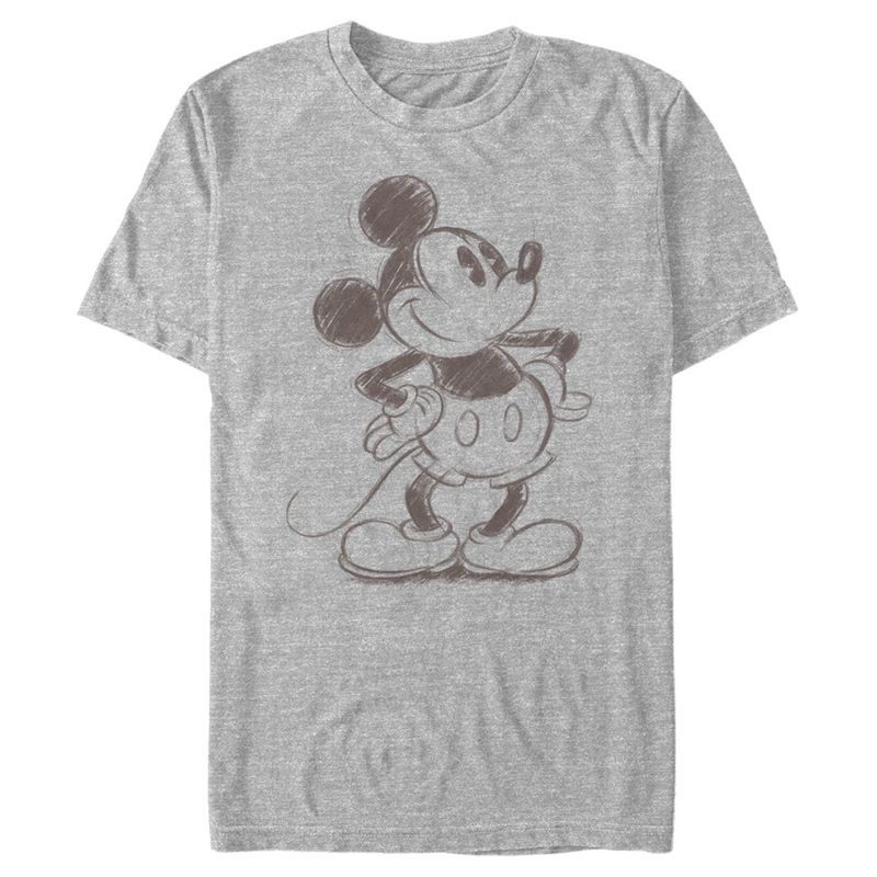 Men's Mickey & Friends Mickey Mouse Vintage Sketch T-Shirt, 1 of 6