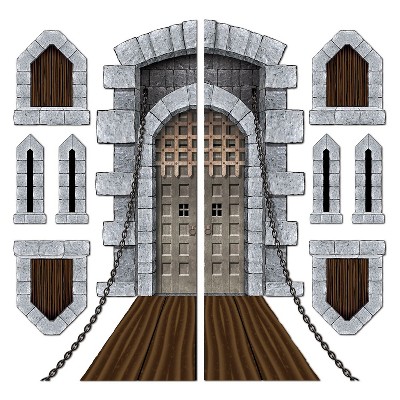 Beistle 16" - 5' 91/2" Castle Door and Window Props; 18/Pack 52081