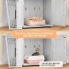 Modern 2 Tier Cat Litter Box Enclosure,Hidden Litter Box Furniture with Two Floors, Fits 22” x 17” Litter Box & Cat,Suitable for Living Room,Balcony - 4 of 4