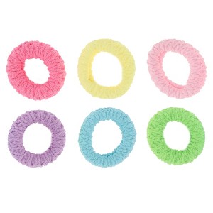 Unique Bargains Women's Thickened Wide Edge Hair Ropes 6 Pcs - 1 of 3
