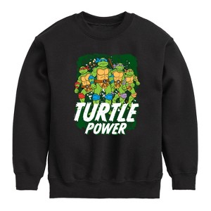Boys' - Teenage Mutant Ninja Turtles - Turtle Power Graphic Long Sleeve Fleece Sweatshirt - 1 of 4