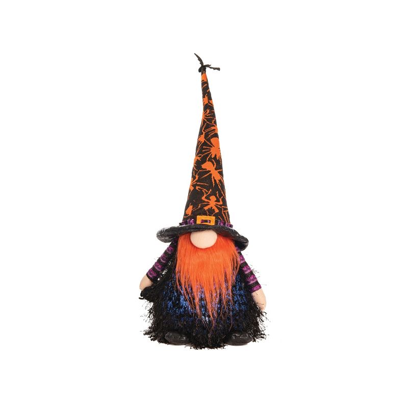 Gallerie II Orange Wizard Gnome w/LED Halloween Figure, 1 of 3