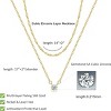 HTUTWOO Diamond Necklaces for Women, Dainty 14k Gold/Sterling Silver Choker Necklace Simple Gold Plated CZ Jewelry Necklaces for Women Trendy Gifts - 4 of 4