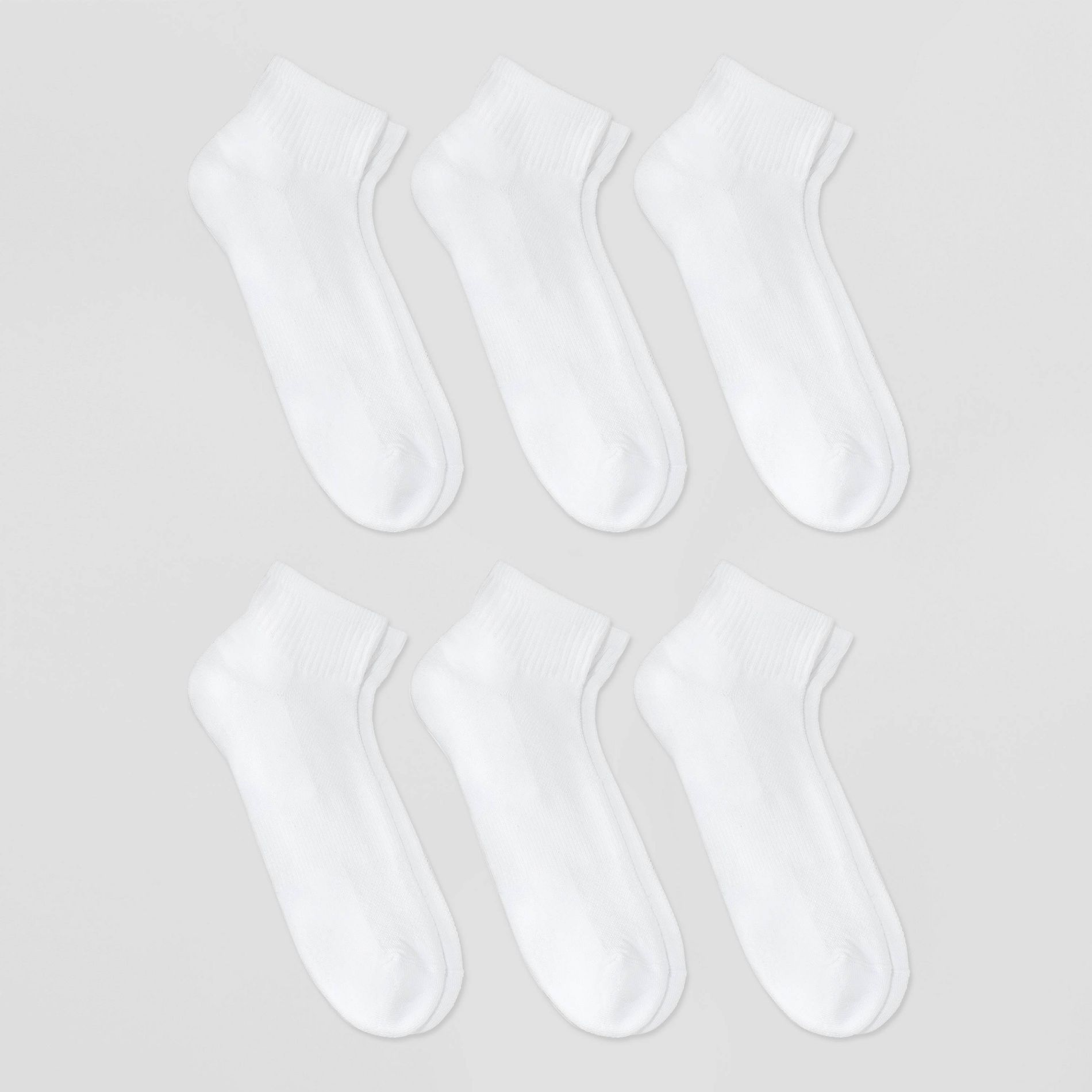 Men's Odor Resistant Quarter Socks 6pk - Goodfellow & Co™ 6-12