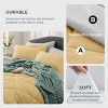 5/7 Pcs Bed in a Bag with Contrast Color Solid Design Bedding Set - 3 of 4