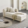 NicBex Couches for Living Room 86" Loveseat Sofa Luxury Modern Velvet Fluffy Upholstered 2-seater Sofa with 2 Throw Pillows for Bedroom - 4 of 4