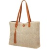 FATMOON Large Straw Bags for Women Straw Travel Beach Totes Bag Shoulder Bag Woven Summer Tote Hobo Bag Handmade Shoulder Bag Handbag - 4 of 4