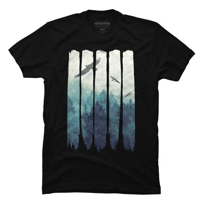 Men's Design By Humans Up From Above By NomAdartStudio T-Shirt
