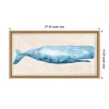 Amanti Art 27"x14" Rustic Whale I by June Erica Vess Framed Canvas Wall Art Print - 4 of 4