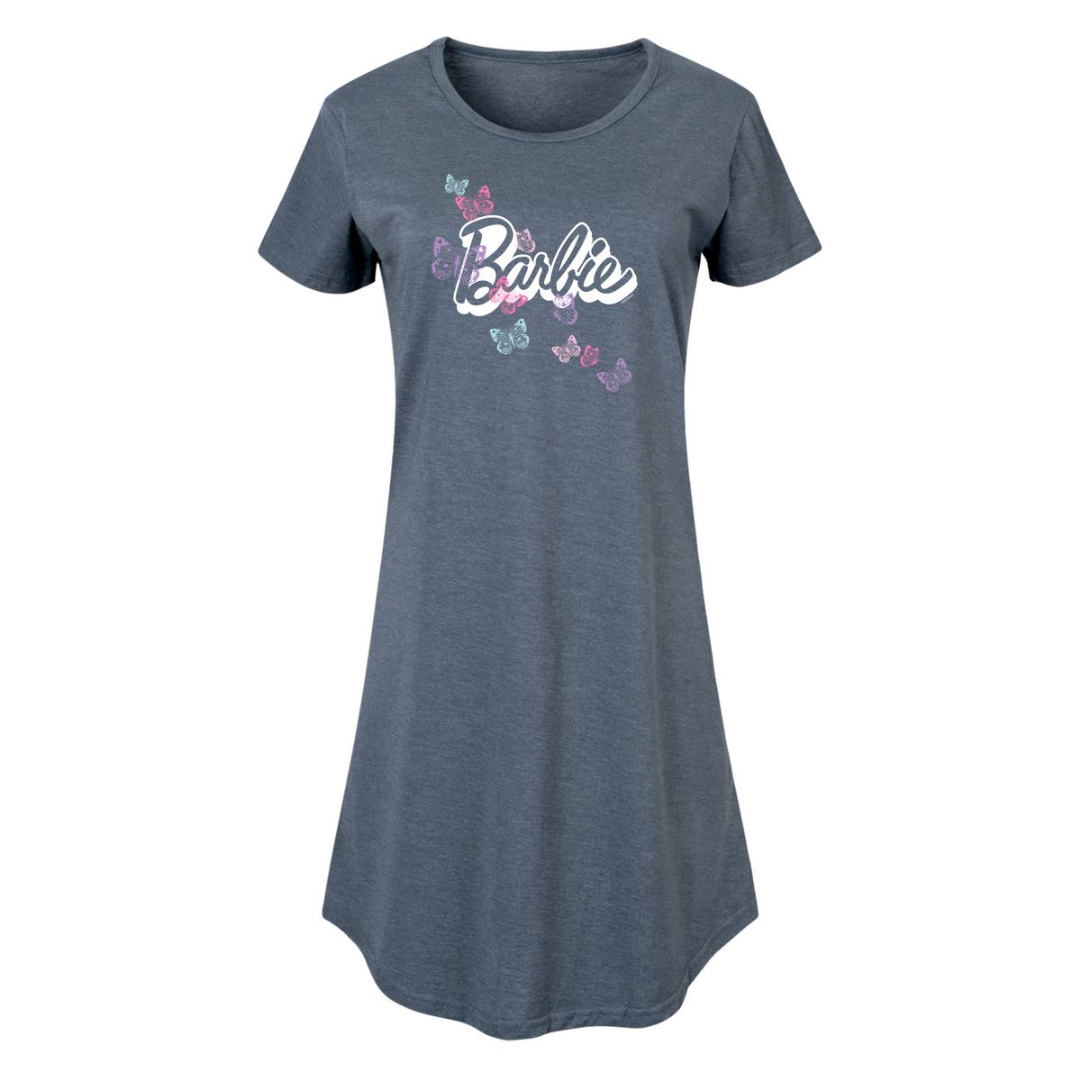 Women's - Barbie - Butterfly Logo Graphic T-shirt Dress