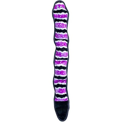 ZippyPaws ZP855 Z Stitch Snake Squeak Toy, Colossal Purple