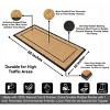A1HC Natural Coir & Rubber Door Mat, 30"x60", Anti-Shed, Fade-Resistant Outdoor Entrance Doormat - 4 of 4