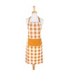 DII Pumpkin Spice Heavyweight Check Fringed Chef Apron - 4 of 4
