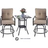 Kozyard 2Pack Isabella High Swivel Bar Stools/Chair Set for Home Patio, Back Yard, Cafes, Bistro, Restaurants and Chic Bars - 4 of 4