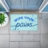 Stupell Industries Wipe Your Paws on Blue Printed Outdoor Door Mat, design by Lil' Rue, 18"x30" - 3 of 4