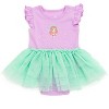 Disney Princess Baby Girls Cosplay Bodysuit With Skirt Overlay & Headband Outfit Set Newborn to Infant - 2 of 4