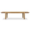 Poly & Bark Festa Extension Dining Table Oak: Solid American Wild Oak, Seats 12, Adult Assembly - 2 of 4