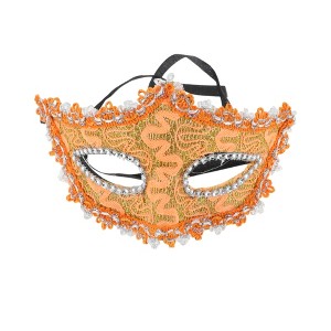 Unique Bargains Pointed Head Dragon-Design Half Face Party Mask 1 Pc - 1 of 4