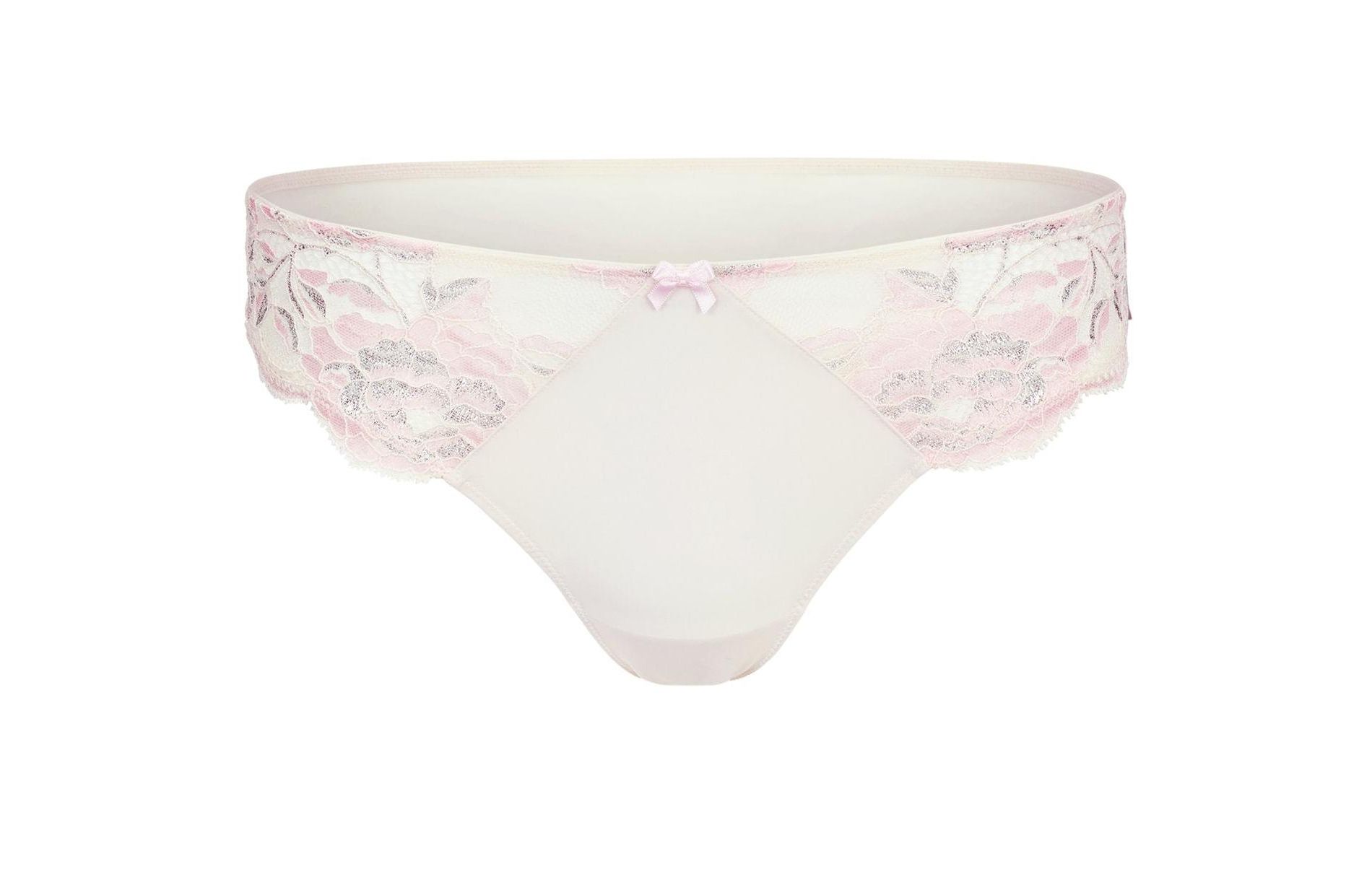 Adore Me Women's Chelsi Brazilian 1X / SigLace CO3 White.