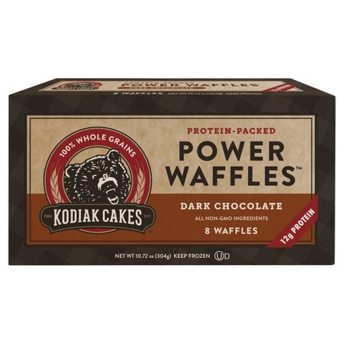 Kodiak Cakes Dark Chocolate Protein Packed Frozen Power Waffles - 10