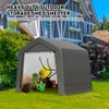 Outdoor Storage Shelter Shed, Portable Garage Shelter with Roll up Zipper Door, Heavy Duty Storage Tent Shed for Motorcycle Gardening Tools - 3 of 4