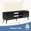 AZL1 Life Concept Utility Storage Bins Durable TV Cabinet with 2-Drawer and 2-Adjustable Shelf, Ideal for Living Room, Black, 53.5"*15.7"*18.8" - 3 of 4