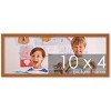 PosterPalooza | Panoramic Slim Profile Brown Picture Frame - UV Acrylic, Foam Board Backing, Hanging Hardware - 2 of 4